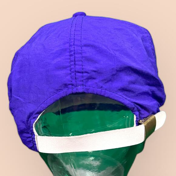 Vintage 90s Bourbon Street French Quarter New Orleans Souvenir Hat Purple - Picture 3 of 5